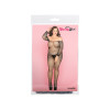 Костюм-сетка со стразами и стринги Candy Girl Jewelle черные, 2XL