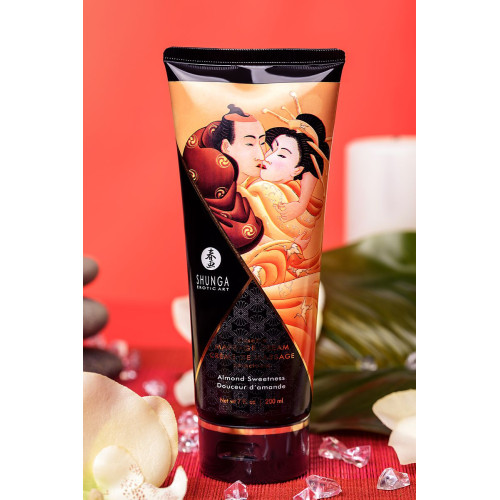 Массажный крем для тела Shunga «Миндальная сладость» (Almond Sweetness), съедобный, 200 мл