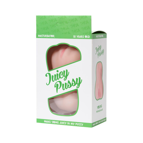 Мастурбатор реалистичный Juicy Pussy by TOYFA Young, вагина, TPR, телесный, 14,5 см
