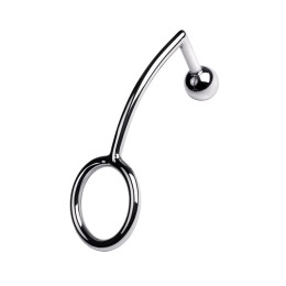 Насадка на пенис с анальной втулкой Metal by TOYFA, металл, серебристый, размер М