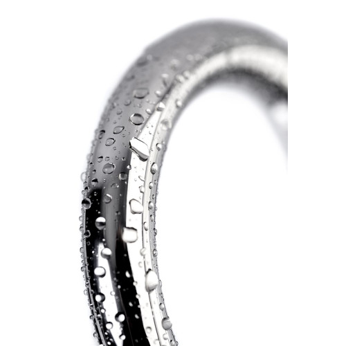 Насадка на пенис с анальной втулкой Metal by TOYFA, металл, серебристый, размер М