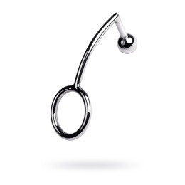 Насадка на пенис с анальной втулкой Metal by TOYFA, металл, серебристый, размер М