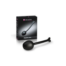 Вагинальные шарики Mystim Mono Unplain Jane Geisha Balls, электростимуляция, силикон, черные, Ø 3,3