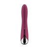 Вибратор для точки G  с ротацией Satisfyer Spinning Vibe 1, силикон, бордовый, 17,8 см