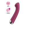 Вибратор для точки G  с ротацией Satisfyer Spinning G-Spot 1, силикон, бордовый, 16,8 см