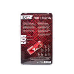 Страпон на креплении Black&Red by TOYFA, силикон, красный, 24 см