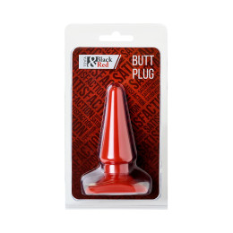 Анальная втулка Black&Red by TOYFA, ПВХ, красный, 10 см, Ø 3 см