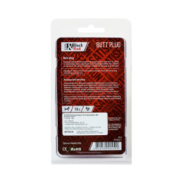 Анальная втулка Black&Red by TOYFA, ПВХ, красный, 10 см, Ø 3 см