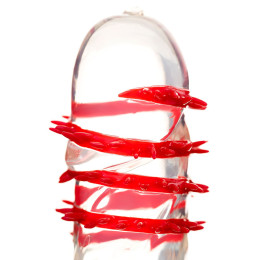 Насадка стимулирующая Штучки-Дрючки с усиками №4, 19 см