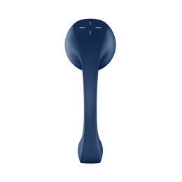 Вибратор для точки G  с вакуумно-волновой стимуляцией Satisfyer Pro+ Wave 4 APP, силикон, синий