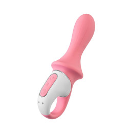 Вибратор с расширением Satisfyer Air Pump Booty 5+ Connect App, силикон, розовый, 15 см