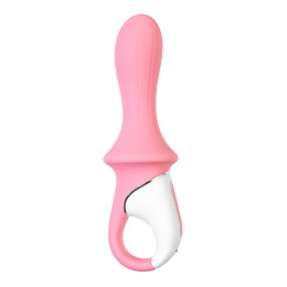 Вибратор с расширением Satisfyer Air Pump Booty 5+ Connect App, силикон, розовый, 15 см