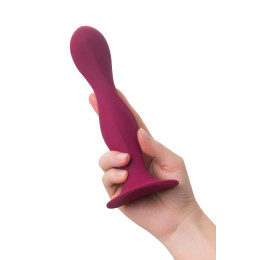Фаллоимитатор Satisfyer Double Ball-R, силикон, красный, 18 см