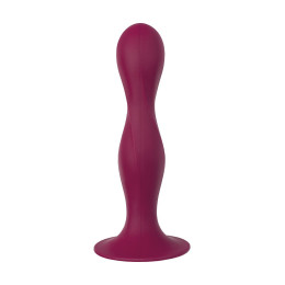 Фаллоимитатор Satisfyer Double Ball-R, силикон, красный, 18 см