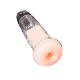 **АУТЛЕТ** Помпа для пениса Sexus men Expert Thorin для мастурбации, ABS-пластик, черная, 32 см