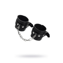Наручники Pecado BDSM, однослойные натуральная кожа, черные