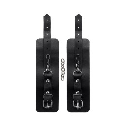 Наручники Pecado BDSM, однослойные натуральная кожа, черные