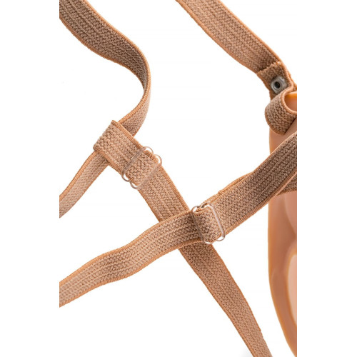 Фаллопротез RealStick Strap-On Ewan, TPE, телесный, 15 см