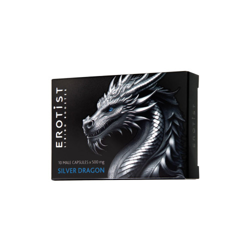 Капсулы Erotist SILVER DRAGON, для мужчин, для усиления эрекции, 10 капсул