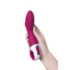 Вибратор с подогревом Satisfyer Heated Thrill Connect App, бордовый, 20,6 см