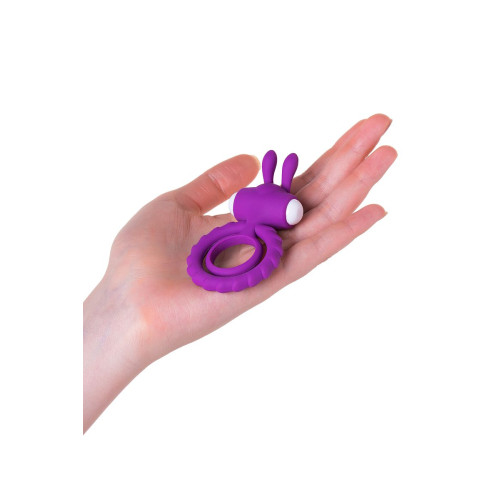 Эрекционное кольцо на пенис JOS GOOD BUNNY, силикон, фиолетовый, 9 см