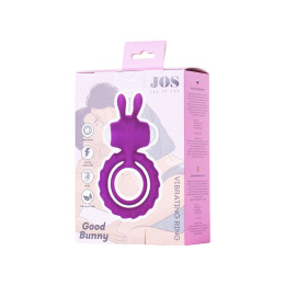 Эрекционное кольцо на пенис JOS GOOD BUNNY, силикон, фиолетовый, 9 см