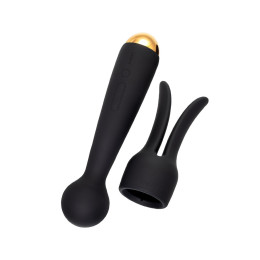 Вибратор с насадкой Svakom Emma NEO, черный (в пакете)