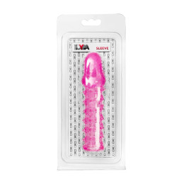 Насадка на пенис с ворсинками TOYFA Basic, TPE, розовый, 13,5 см