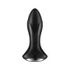 Анальный вибратор Satisfyer Rotator Plug 1+ Connect App, силикон, черный, 13,5 см