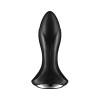 Анальный вибратор Satisfyer Rotator Plug 1+ Connect App, силикон, черный, 13,5 см