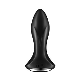 Анальный вибратор Satisfyer Rotator Plug 1+ Connect App, силикон, черный, 13,5 см