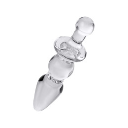 Анальная втулка Sexus Glass, стекло, прозрачная, 17 см, Ø 3,5 см