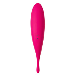 Точечный вибратор с вакуумной стимуляцией Satisfyer Twirling Pro Connect App, силикон, красный, 20см