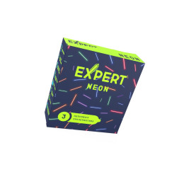 Презервативы EXPERT Neon, светящиеся, 3шт