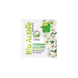 Гель-лубрикант «BIO ACTIVE» с ромашкой и Д-пантенолом, 3 гр по 20 шт в упаковке