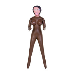 Кукла надувная Dolls-X by TOYFA Michelle, негритянка, с тремя отверстиями, 160 см