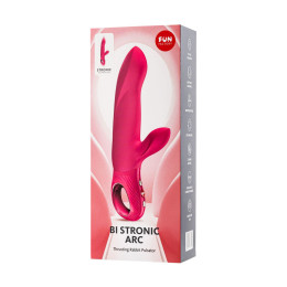 Пульсатор кролик Fun Factory Bi Stronic Arc, силикон, малиновый, 22,3 см