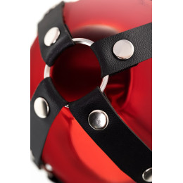 Новогодний шар Pecado BDSM, с клепками, глянцевый, красный, 10 см