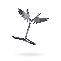 Портупея Pecado BDSM, «Крылья», натуральная кожа, черная