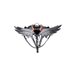 Портупея Pecado BDSM, «Крылья», натуральная кожа, черная