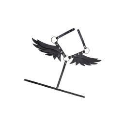 Портупея Pecado BDSM, «Крылья», натуральная кожа, черная