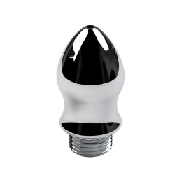 Анальный душ с тремя насадками Metal by TOYFA, металл, серебряный, Ø 2 см, 15,4 гр