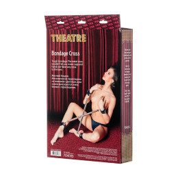 Комплект бондажный TOYFA Theatre, кожа-металл, черный