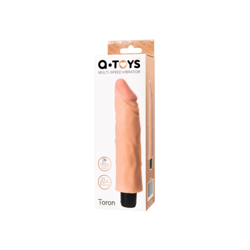 Реалистичный вибратор A-Toys by TOYFA Toron, TPE, телесный, 21 см