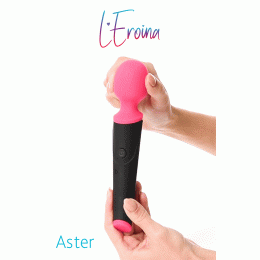 Вибростимулятор L'Eroina Aster, силикон, розовый, 19,5 см, Ø 3,8 см