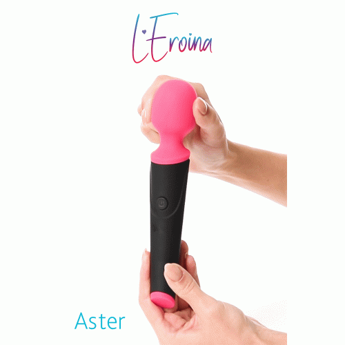 Вибростимулятор L'EROINA by TOYFA Aster, силикон, розовый, 19,5 см, Ø 3,8 см