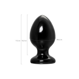 Анальная втулка POPO Pleasure by TOYFA Cetus α, PVC, черная, 11,5 см, Ø 6,2 см