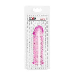 Насадка на пенис TOYFA Basic, TPE, розовый, 12,5 см