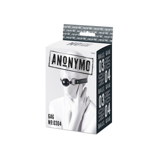 Кляп Anonymo #0304, TPR, черный, 64 см
