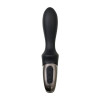 Вибростимулятор-унисекс с подогревом Satisfyer Heated Climax Connect App, черный, 20,7 см